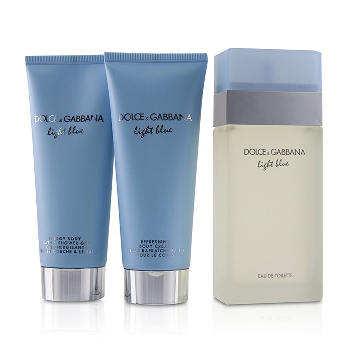 Dolce & Gabbana Light Blue Coffret:Eau De Toilette Spray 100ml/3.3oz + Body Cream 100ml/3.3oz + B & S Gel 100ml/3.3oz 3pcsProduct Thumbnail