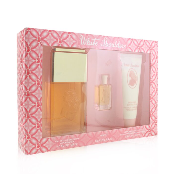 White Shoulders White Shoulders Coffret: Eau De Cologne Spray 133ml/4.5oz + Perfumed Body Lotion 100ml/3.3oz + Parfum 7.5ml/0.25oz 3pcsProduct Thumbnail