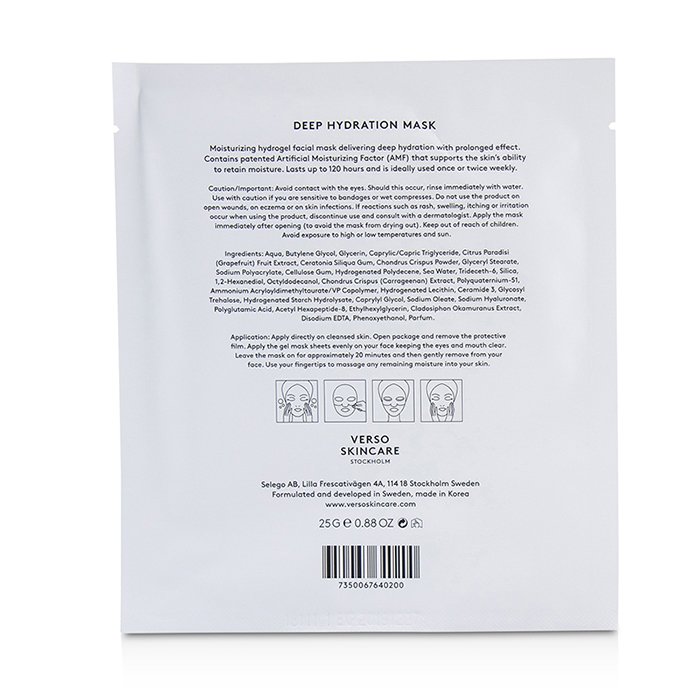 VERSO Deep Hydration Mask 4x25g/0.88ozProduct Thumbnail