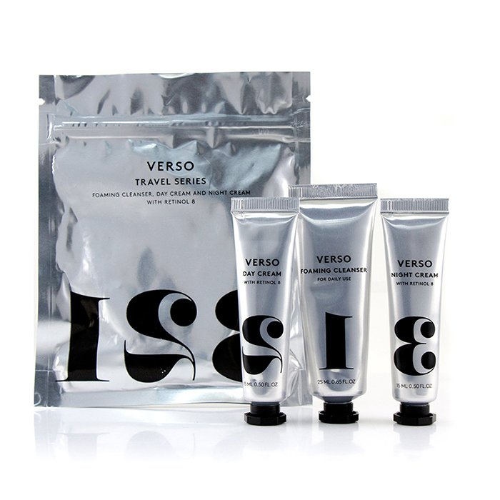 VERSO Travel Series Set: Foaming Cleanser 25ml + Day Cream 15ml + Night Cream 15ml 3pcsProduct Thumbnail
