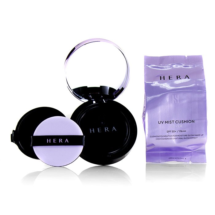 Hera UV Mist Cushion Cover High Coverage & Natural Glow SPF50 With Extra Refill 2x15g/0.5ozProduct Thumbnail