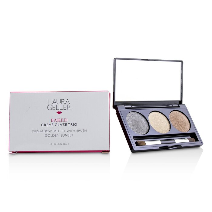 Laura Geller Baked Cream Glaze Trio Eyshadow Palette With Brush 3g/0.1ozProduct Thumbnail