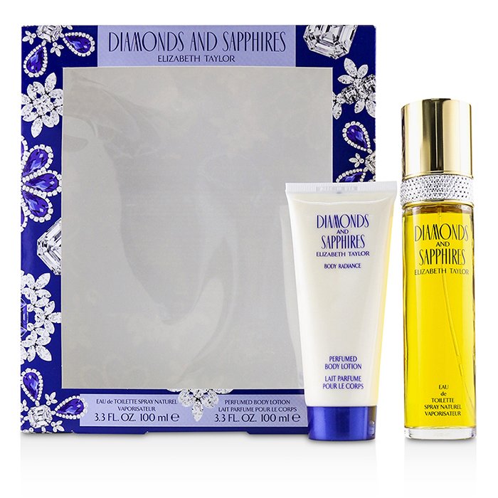 Elizabeth Taylor Diamonds & Sapphires Coffret: Eau De Toilette Spray 100ml/3.3oz + Perfumed Body Lotion 100ml/3.3oz 2pcsProduct Thumbnail