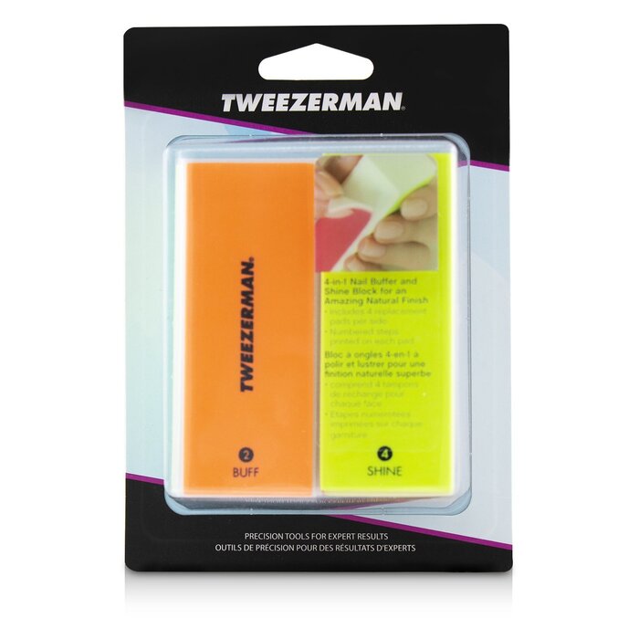 Tweezerman Neon Hot 4 In 1 File, Buff, Smooth & Shine Block באף Picture ColorProduct Thumbnail