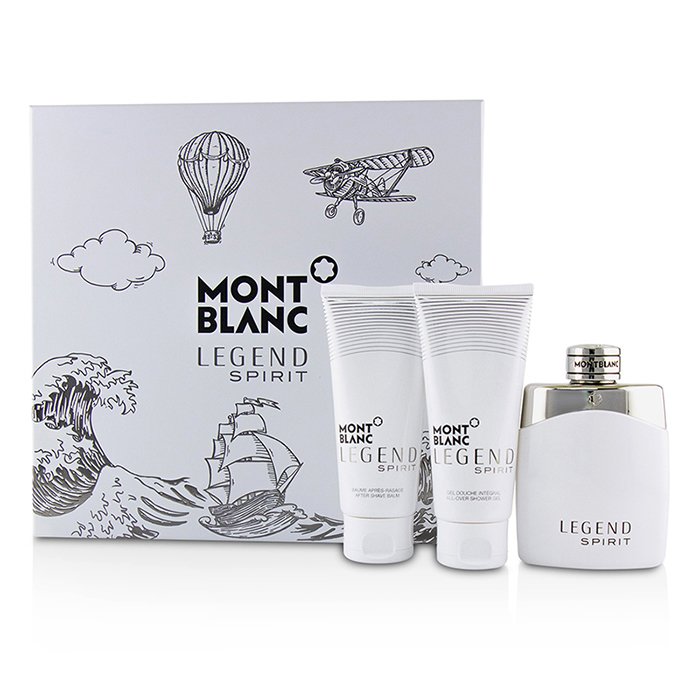 Montblanc 萬寶龍  傳奇白朗峰香水套裝: 淡香水噴霧 100ml/3.3oz + 鬚後膏 100ml/3.3oz + 洗髮沐浴露 100ml/3.3oz 3pcsProduct Thumbnail