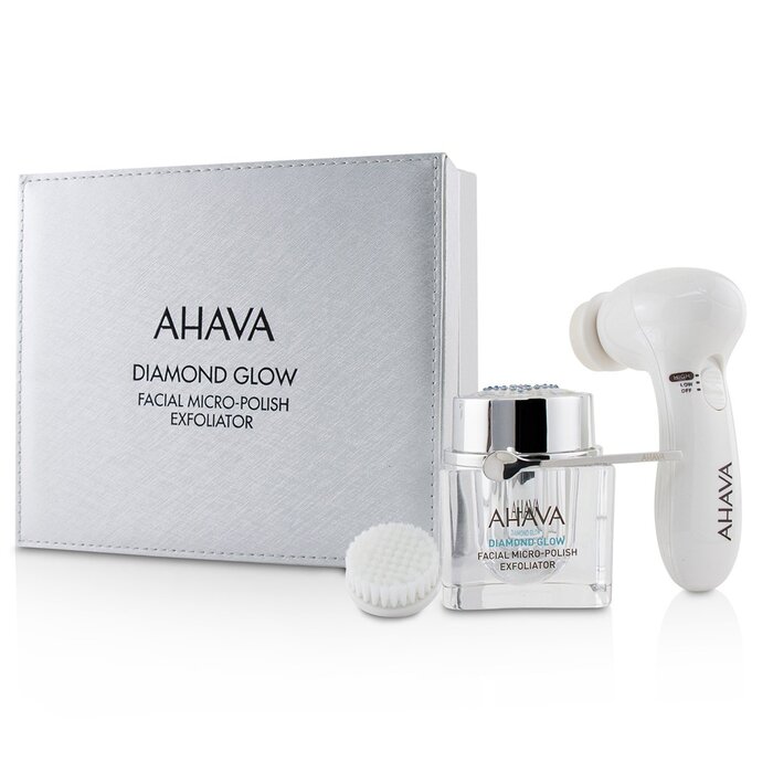 Ahava Diamond Glow Facial Micro-Polish Exfoliator (1x Micro-Exfoliating Cream 50ml, 1x Cleansing Device, 1x Brush Head) Picture ColorProduct Thumbnail
