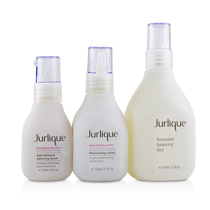 Jurlique Zestaw Rose Hydration Kit: Rosewater Mist + Moisture Plus Moisturising Lotion + Moisture Plus Daily Moisture Balancing Serum 3pcsProduct Thumbnail