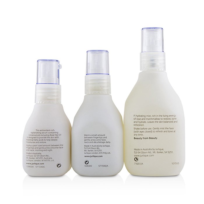 Jurlique Zestaw Rose Hydration Kit: Rosewater Mist + Moisture Plus Moisturising Lotion + Moisture Plus Daily Moisture Balancing Serum 3pcsProduct Thumbnail