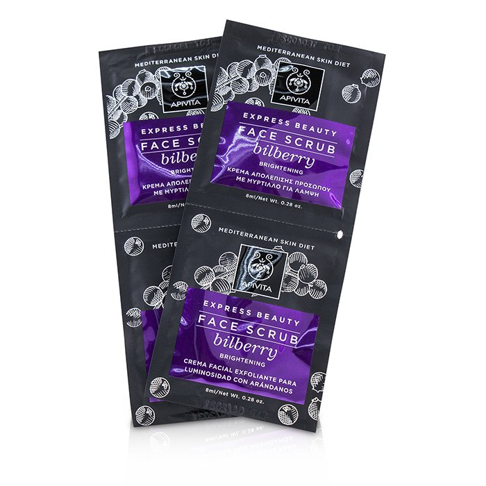 Apivita Express Beauty Face Scrub with Bilberry (Brightening) 6x(2x8ml)Product Thumbnail