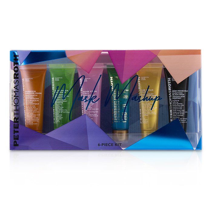 Peter Thomas Roth Mask Mashup Kit: Pumpkin Enzyme Mask+Cucumber Mask+Rose Stem Mask+Hungarian Mask+24K Gold Mask+Irish Moor Mud Mask 6pcsProduct Thumbnail