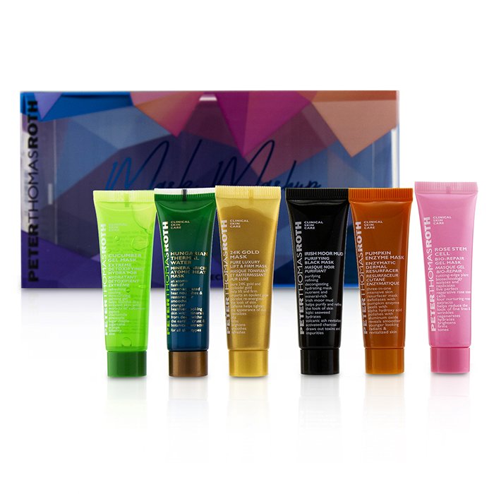 Peter Thomas Roth Mask Mashup Kit: Pumpkin Enzyme Mask+Cucumber Mask+Rose Stem Mask+Hungarian Mask+24K Gold Mask+Irish Moor Mud Mask 6pcsProduct Thumbnail