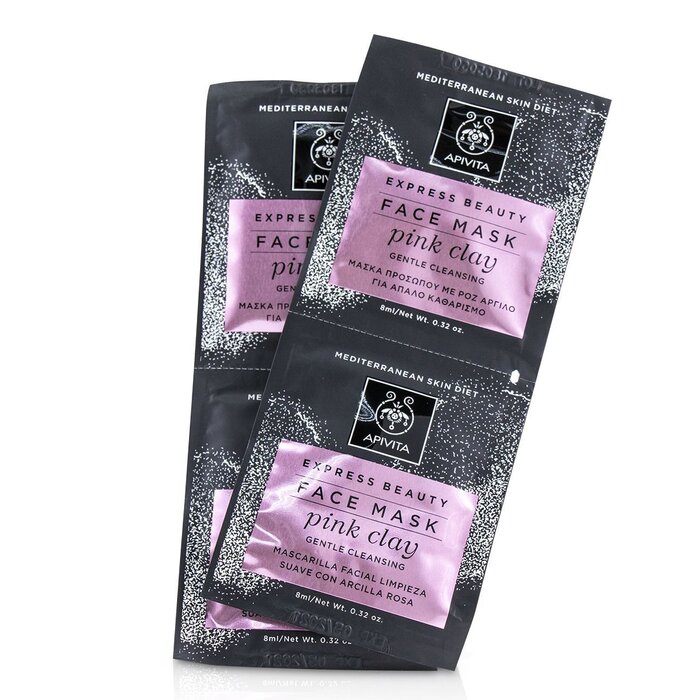 Apivita Express Beauty Face Mask with Pink Clay (Gentle Cleansing)  6x(2x8ml)Product Thumbnail