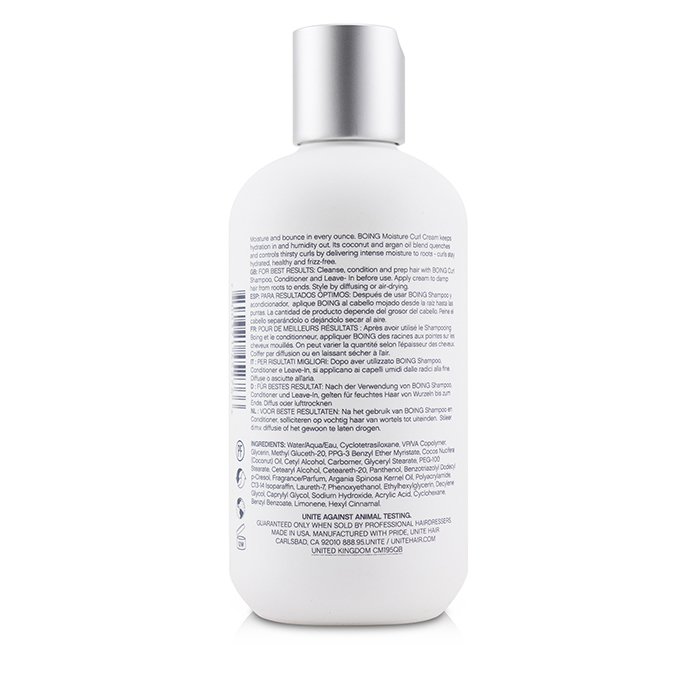 Unite BOING Увлажняющий Крем для Кудрей (Увлажнение и Контроль) 236ml/8ozProduct Thumbnail
