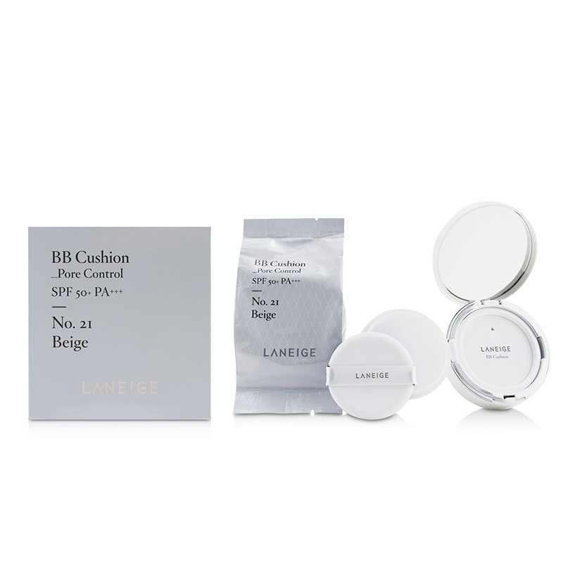 Laneige BB Cushion Foundation (Pore Control) SPF 50 With Extra Refill 2x15g/0.5ozProduct Thumbnail