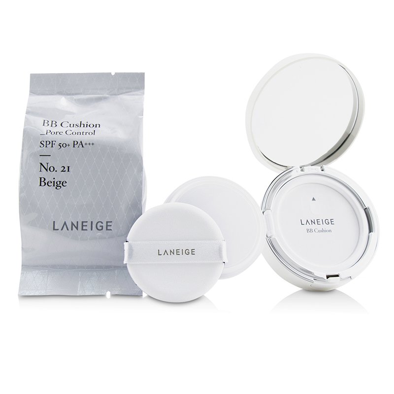 Laneige BB Cushion Foundation (Pore Control) SPF 50 With Extra Refill 2x15g/0.5ozProduct Thumbnail