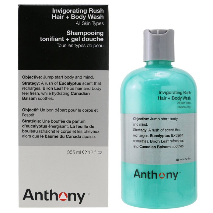 Anthony Invigorating Rush Hair & Body Wash (All Skin Types)  355ml/12ozProduct Thumbnail