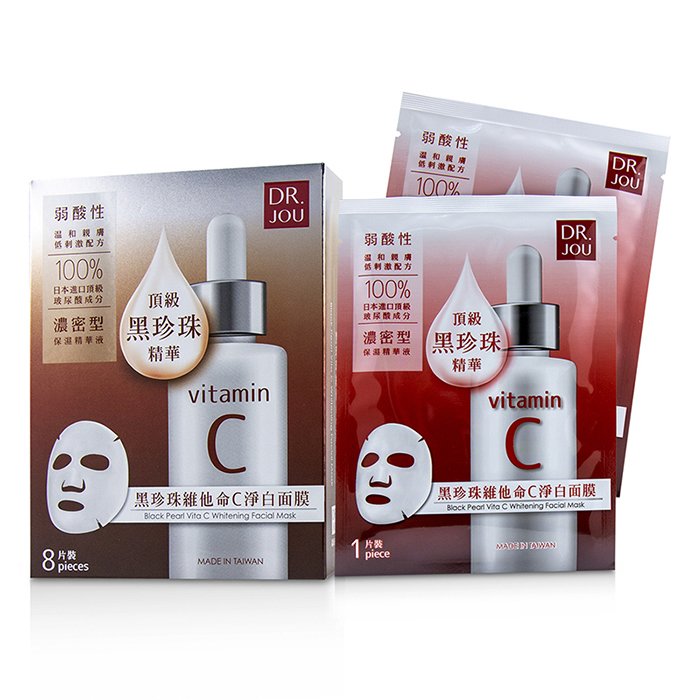 DR. JOU (By Dr. Morita) 黑珍珠維他命C淨白面膜Black Pearl Vita C Whitening Facial Mask 8pcsProduct Thumbnail