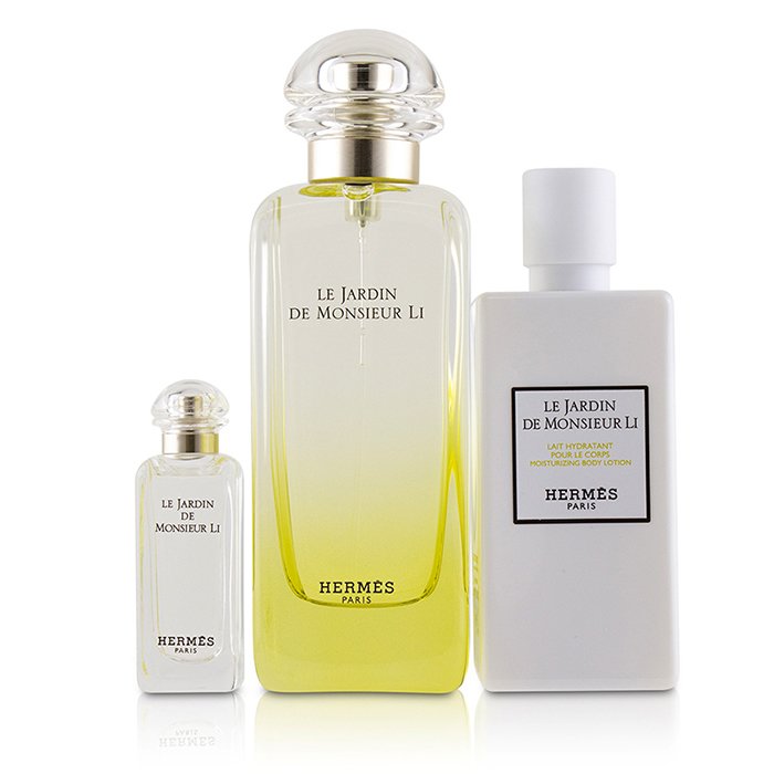 Hermes Le Jardin De Monsieur Li Coffret: Eau De Toilette Spray 100ml/3.3oz + Moisturizing Body Lotion 80ml/2.7oz + Eau De Toilette 7.5ml/0.25oz 3pcsProduct Thumbnail