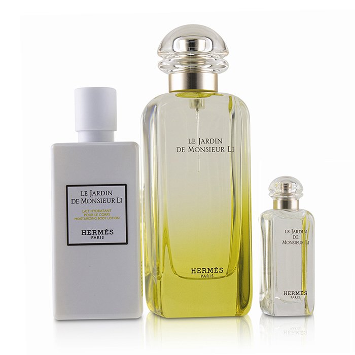Hermes Le Jardin De Monsieur Li Coffret: Eau De Toilette Spray 100ml/3.3oz + Moisturizing Body Lotion 80ml/2.7oz + Eau De Toilette 7.5ml/0.25oz 3pcsProduct Thumbnail
