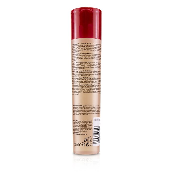 Schwarzkopf BC Bonacure Peptide Repair Rescue Micellar Shampoo (For Fine to Normal Damaged Hair) 250ml/8.5ozProduct Thumbnail