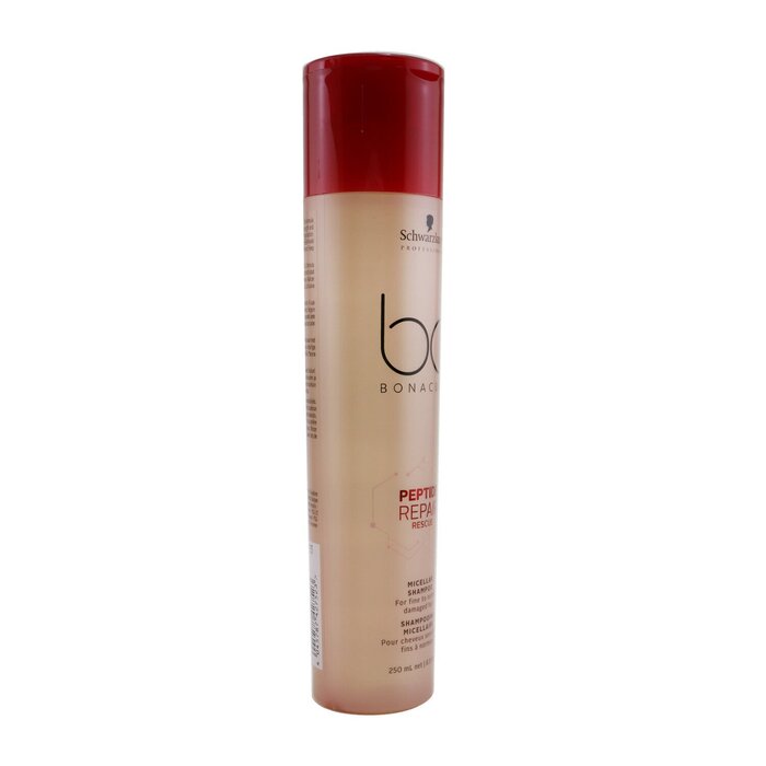Schwarzkopf BC Bonacure Peptide Repair Rescue Micellar Shampoo (For Fine to Normal Damaged Hair) 250ml/8.5ozProduct Thumbnail