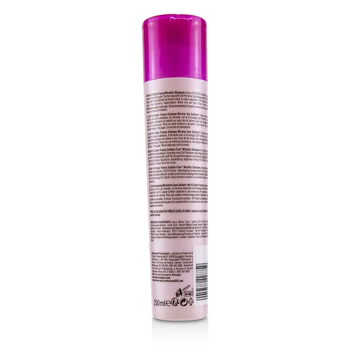 Schwarzkopf Szampon do włosów BC Bonacure pH 4.5 Color Freeze Sulfate-Free Micellar Shampoo (For Coloured Hair) 250ml/8.5ozProduct Thumbnail