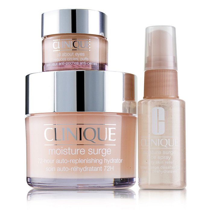 Clinique Moisture Surge Set: Moisture Surge 72-Hr 125 ml + All About Eyes 15 ml + Moisture Surge Face Spray 3pcsProduct Thumbnail
