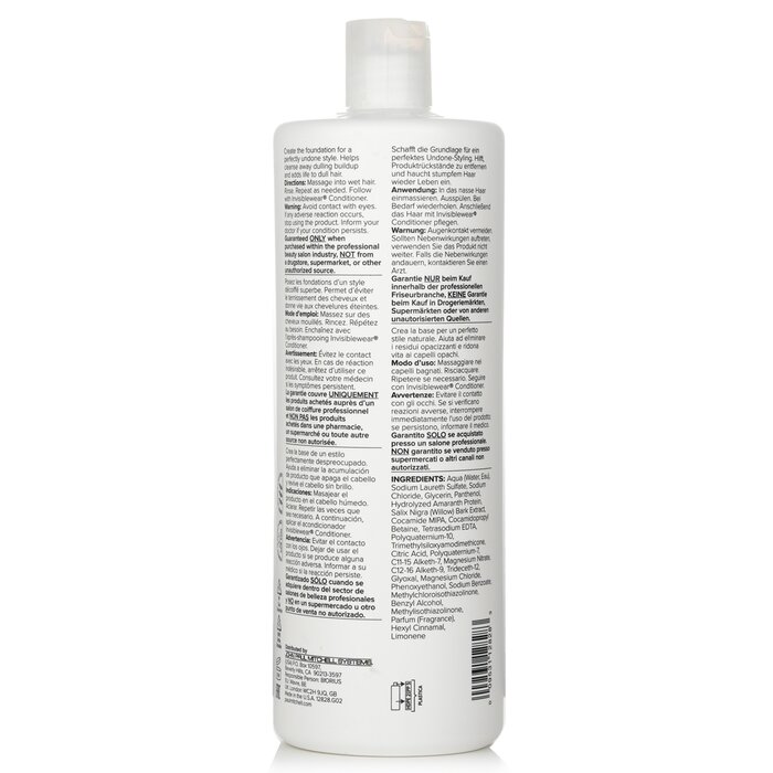 Paul Mitchell Invisiblewear Shampoo (Preps Texture - Builds Volume) 1000ml/33.8ozProduct Thumbnail