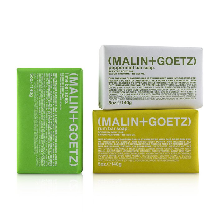 MALIN+GOETZ Zestaw Mojito Soap Set: Lime + Rum + Peppermint Bar Soap 3x140g/5ozProduct Thumbnail