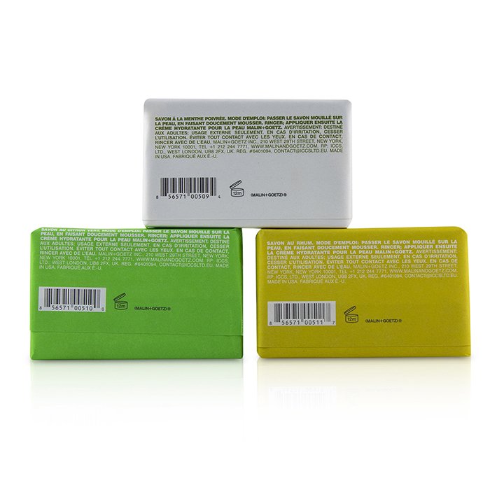 MALIN+GOETZ Zestaw Mojito Soap Set: Lime + Rum + Peppermint Bar Soap 3x140g/5ozProduct Thumbnail