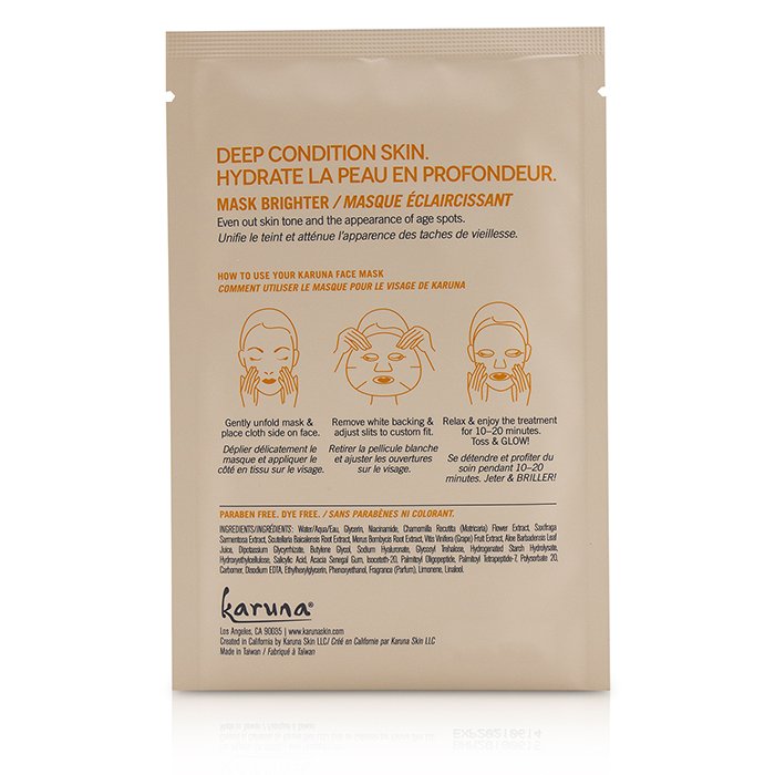 Karuna Brightening+ Face Mask 4sheetsProduct Thumbnail