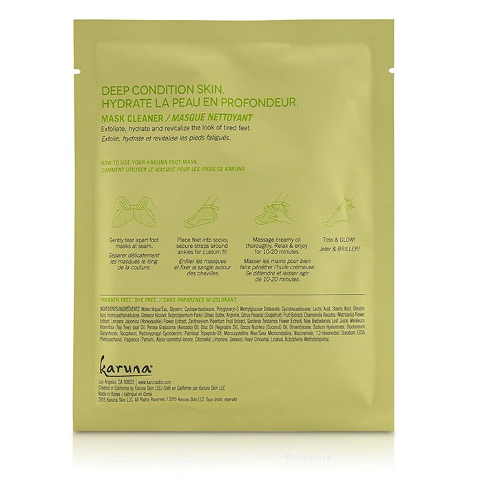 Karuna Exfoliating+ Foot Mask 4sheetsProduct Thumbnail