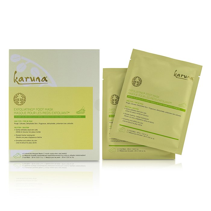 Karuna Exfoliating+ Foot Mask 4sheetsProduct Thumbnail