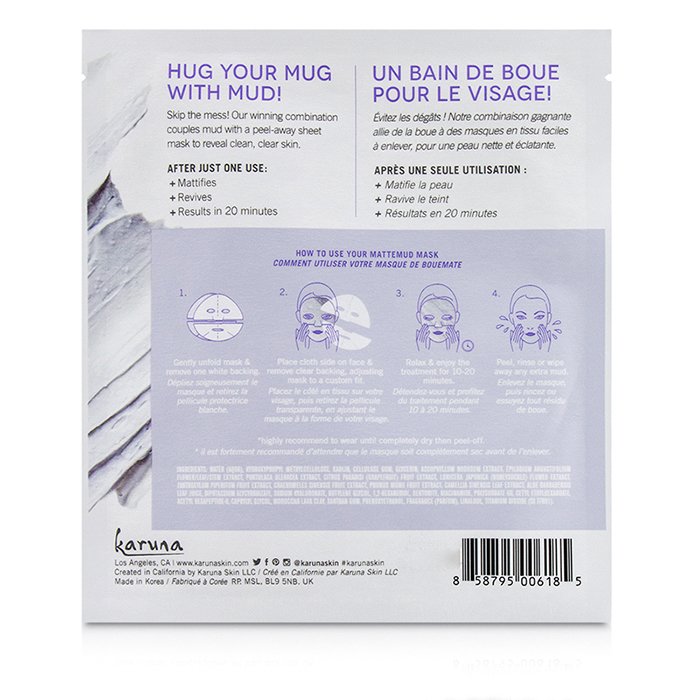 Karuna MatteMud Face Mask 4sheetsProduct Thumbnail