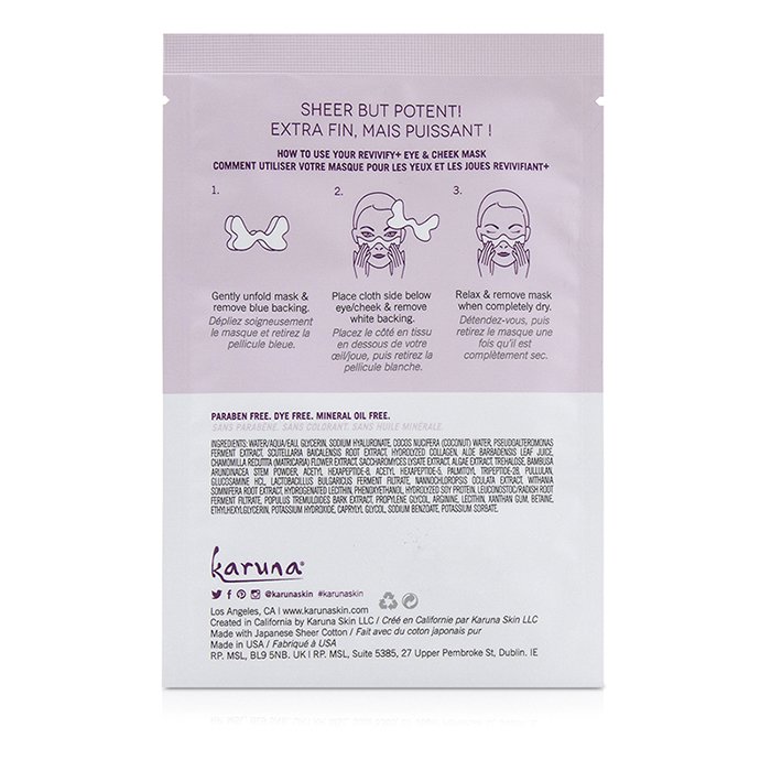 Karuna Revivify+ Eye & Cheek Mask 4sheetsProduct Thumbnail