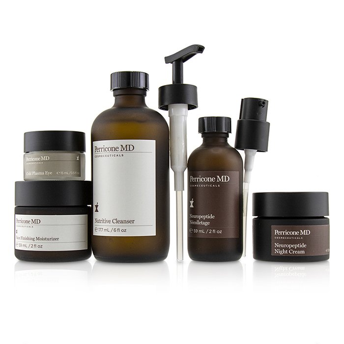 Perricone MD The Ageless Collection: Nutritive Cleanser+Face Finish Moisturizer+Neuropeptide Night Cream+Cold Plasma Eye+Neuropeptide Necolletage 5pcsProduct Thumbnail