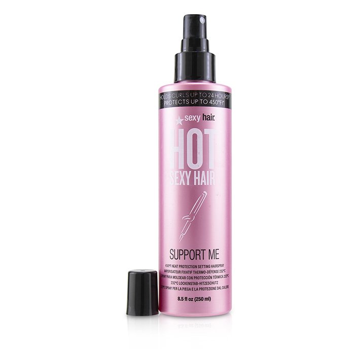 Sexy Hair Concepts Hot Sexy Hair Support Me 450ºF Heat Protection Setting Hairspray 250ml/8.5ozProduct Thumbnail