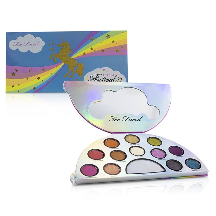 To faced life is. Too faced тени Life is a Festival. Too femme Ethereal Eye Shadow Palette. Too faced Festival Unicorn Makeup Review. Art Shadow highlighting.