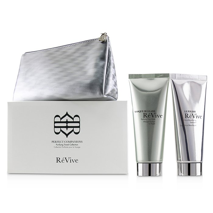 ReVive Perfect Companions Purifying Travel Collection: Purifying Clay Mask 75g + Micro-Resurfacing Treatment 75g 2pcs+1bagProduct Thumbnail