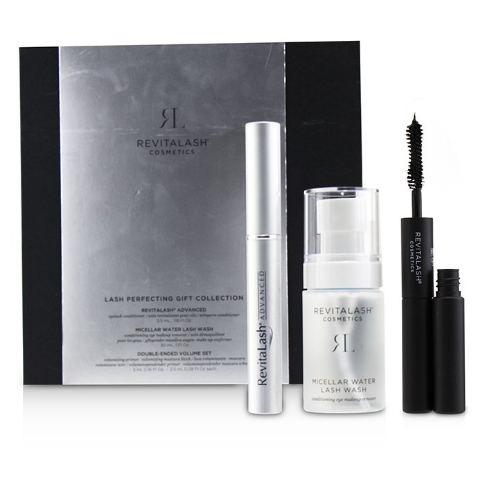 RevitaLash Lash Perfecting Gift Collection : ( 1x Eyelash Conditioner, 1x Conditioning Eye Makeup Remover, 1x Volumizing Masacara Black) 3pcsProduct Thumbnail