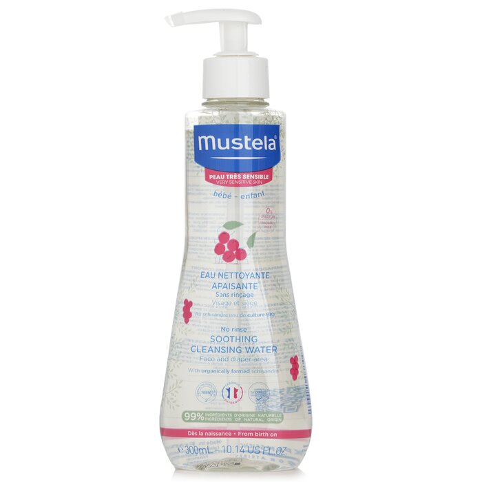 Mustela No Rinse Soothing Cleansing Water (Face & Diaper Area) - For Very Sensitive Skin 300ml/10.14ozProduct Thumbnail