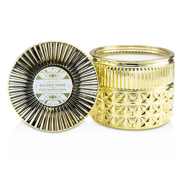 Capri Blue Gilded Muse Faceted Jar Candle - Exotic Blossom & Basil 312g/11ozProduct Thumbnail