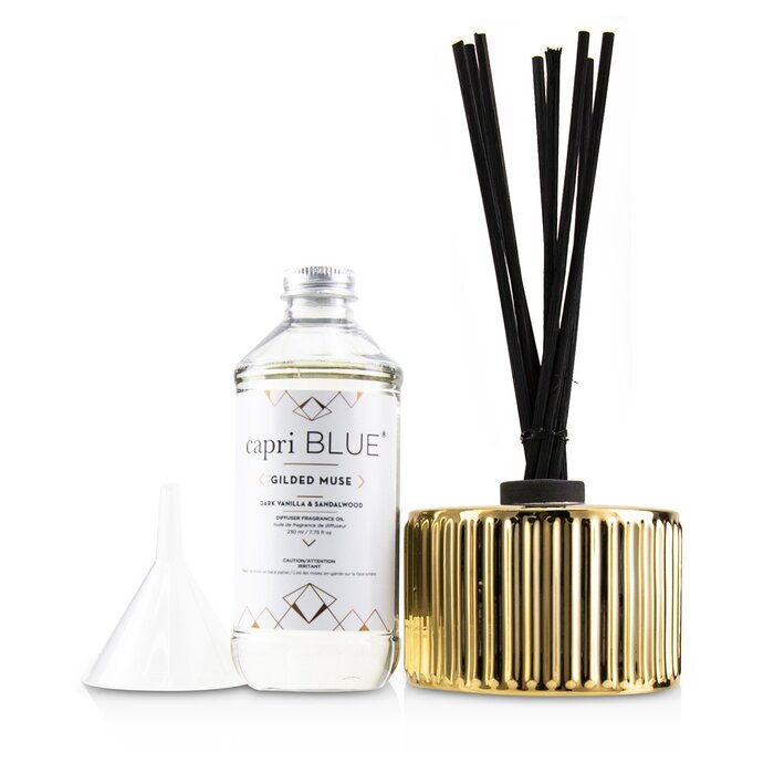 Capri Blue Gilded Muse Reed Diffuser - Dark Vanilla & Sandalwood 230ml/7.75ozProduct Thumbnail