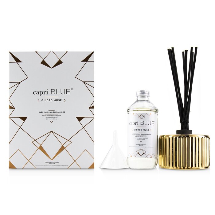 Capri Blue Gilded Muse Reed Diffuser - Dark Vanilla & Sandalwood 230ml/7.75ozProduct Thumbnail