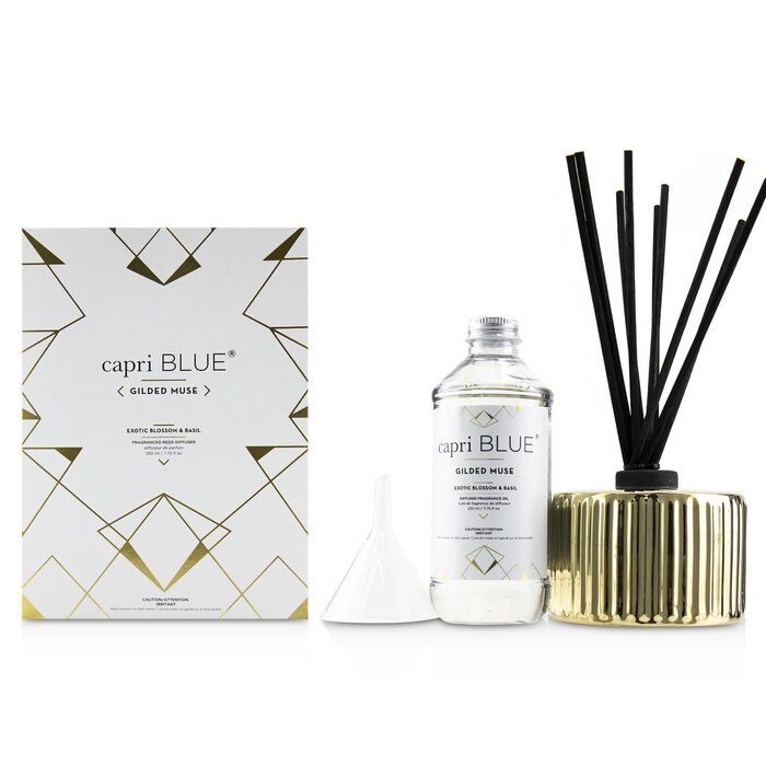 Capri Blue Gilded Muse Reed Diffuser - Exotic Blossom & Basil 230ml/7.75ozProduct Thumbnail