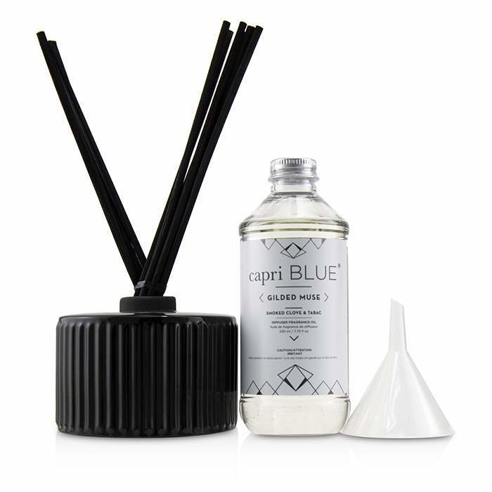 Capri Blue Gilded Muse Reed Diffuser - Smoked Clove & Tabac 230ml/7.75ozProduct Thumbnail