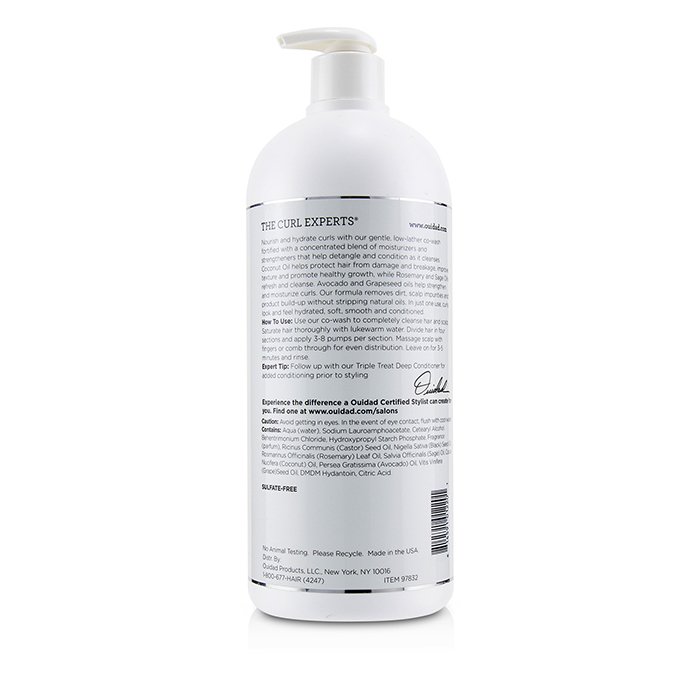 Ouidad Curl Immersion Low-Lather Coconut Cleansing Conditioner (Kinky Curls) 1000ml/33.8ozProduct Thumbnail