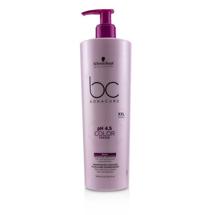 Schwarzkopf BC Bonacure pH 4.5 Color Freeze Rich Micellar Shampoo (For Overprocessed Coloured Hair) 500ml/16.9ozProduct Thumbnail