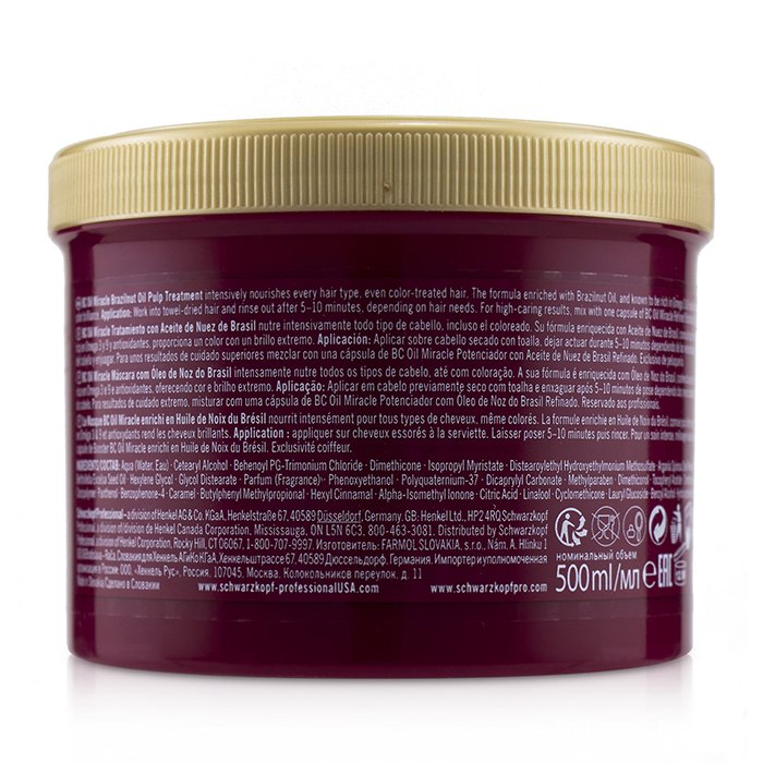 Schwarzkopf BC Bonacure Oil Miracle Brazilnut Oil Pulp Treatment (For Coloured Hair) 500ml/16.9ozProduct Thumbnail