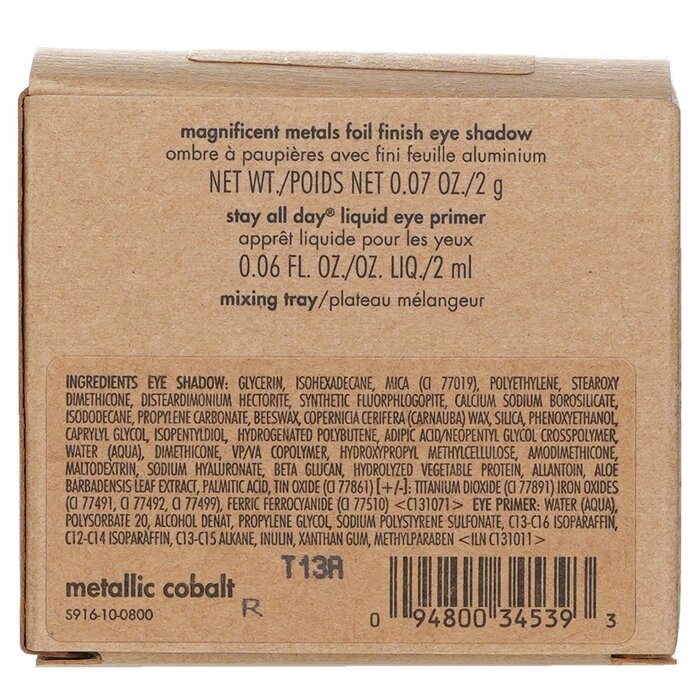 Stila Magnificent Metals Foil Finish Eye Shadow With Mini Stay All Day Liquid Eye Primer 2pcsProduct Thumbnail